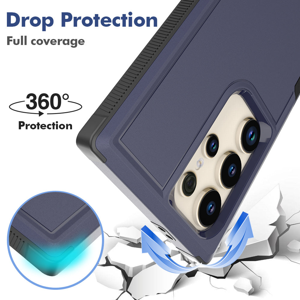 For Samsung Galaxy S24 Ultra Case Slim Hard PC+TPU Phone Protective Cover - Dark Blue