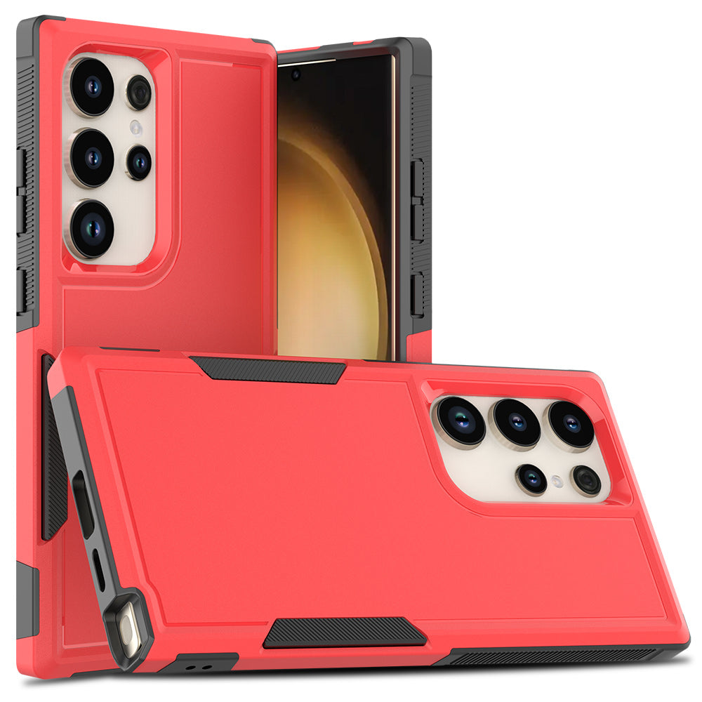 For Samsung Galaxy S24 Ultra Case Slim Hard PC+TPU Phone Protective Cover - Red