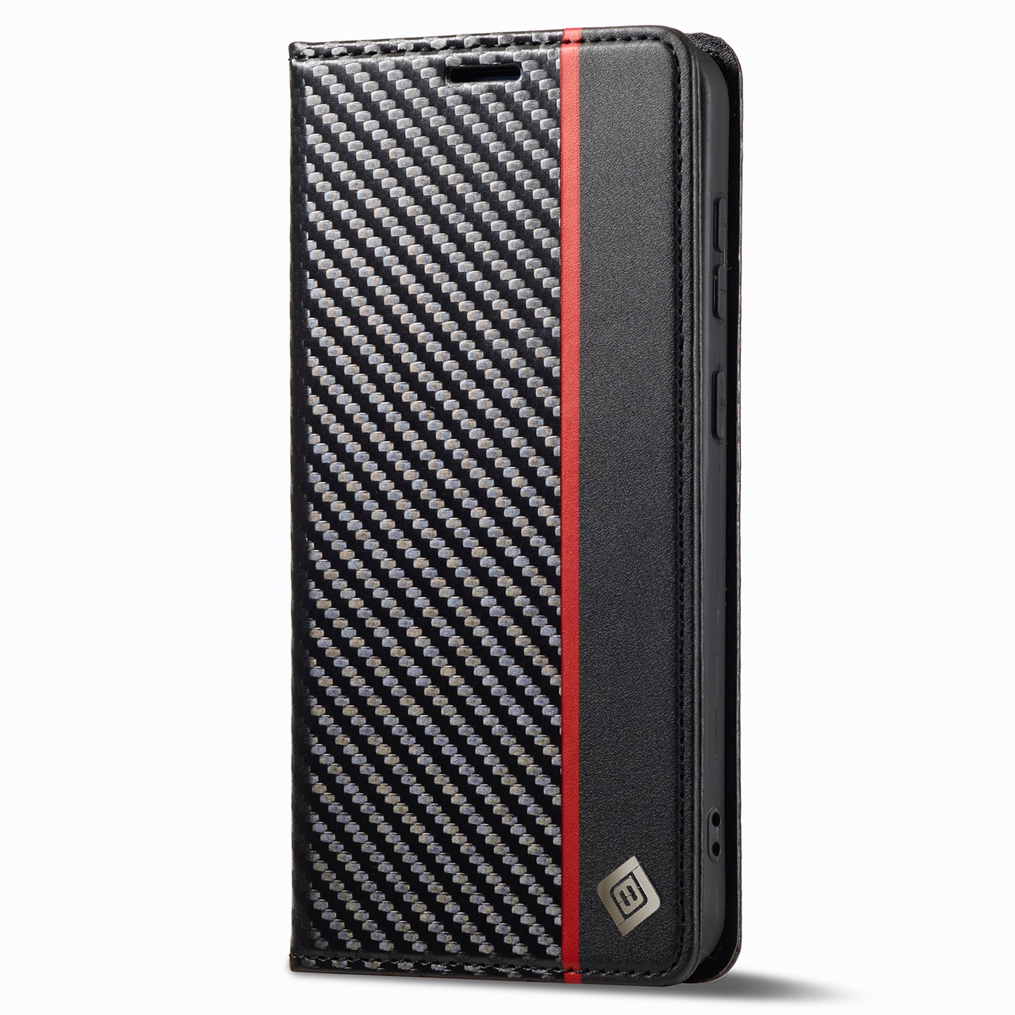 LC.IMEEKE For Samsung Galaxy S24+ Phone Case Shockproof Carbon Fiber Texture Protective Cover - Vertical Stripe