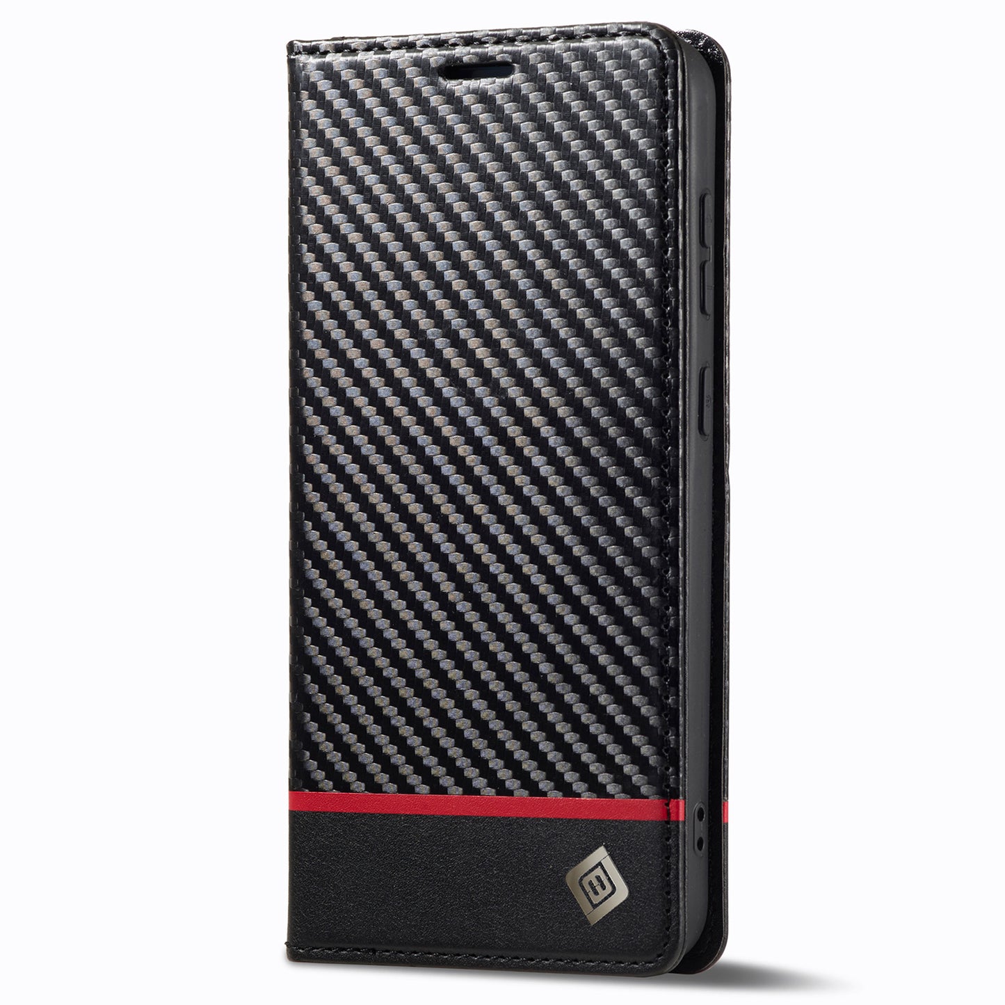 LC.IMEEKE For Samsung Galaxy S24+ Phone Case Shockproof Carbon Fiber Texture Protective Cover - Horizontal Stripe