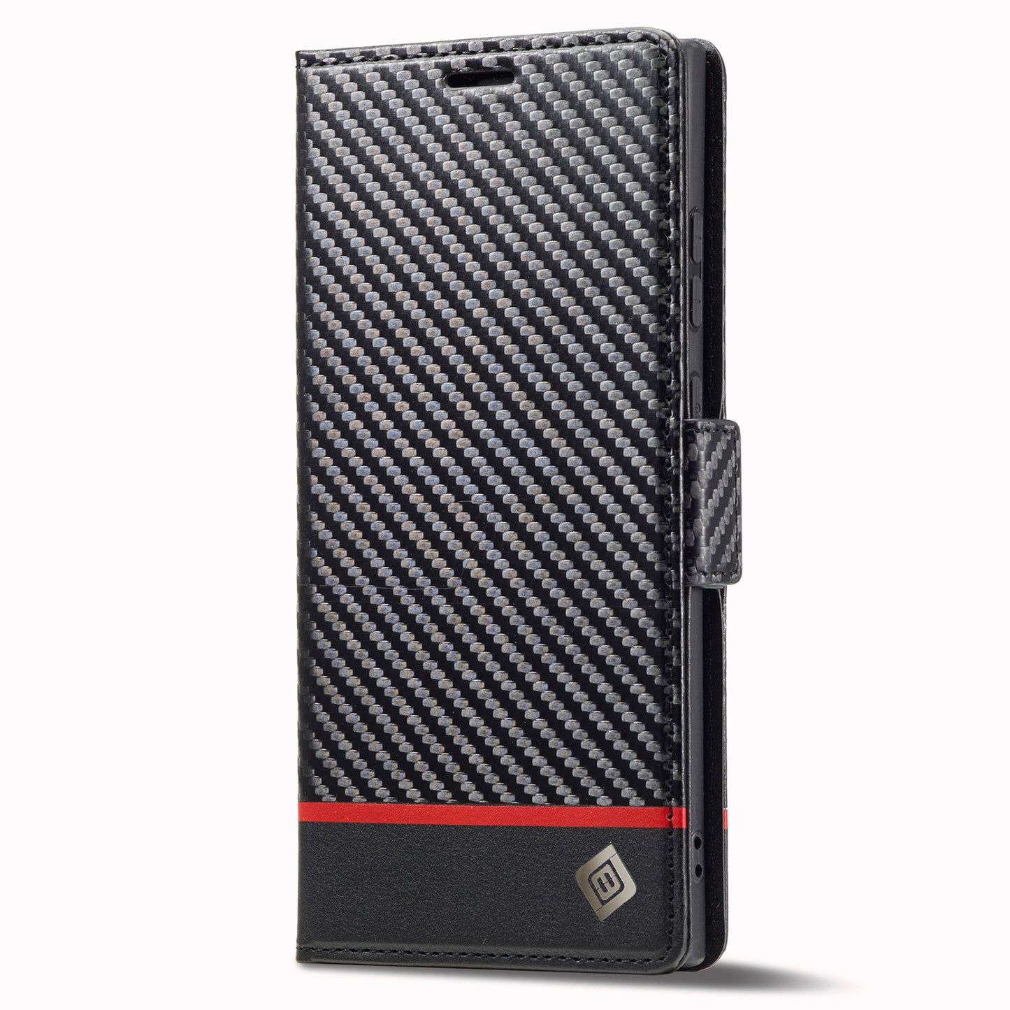 LC.IMEEKE For Samsung Galaxy S24 Ultra Case Carbon Fiber Texture Anti-drop Phone Guard Cover - Horizontal Stripe