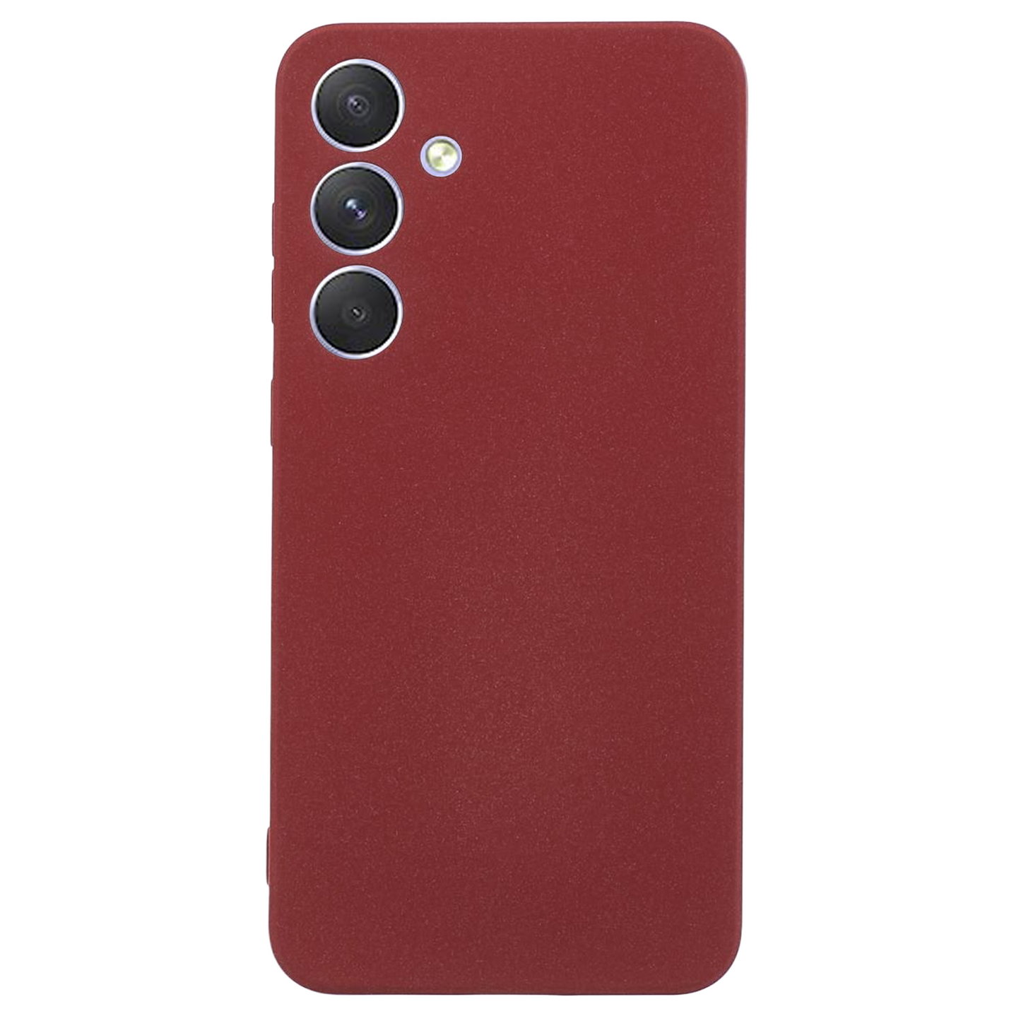 For Samsung Galaxy S24+ Case Anti-drop Matte TPU Smart Phone Protector - Wine Red