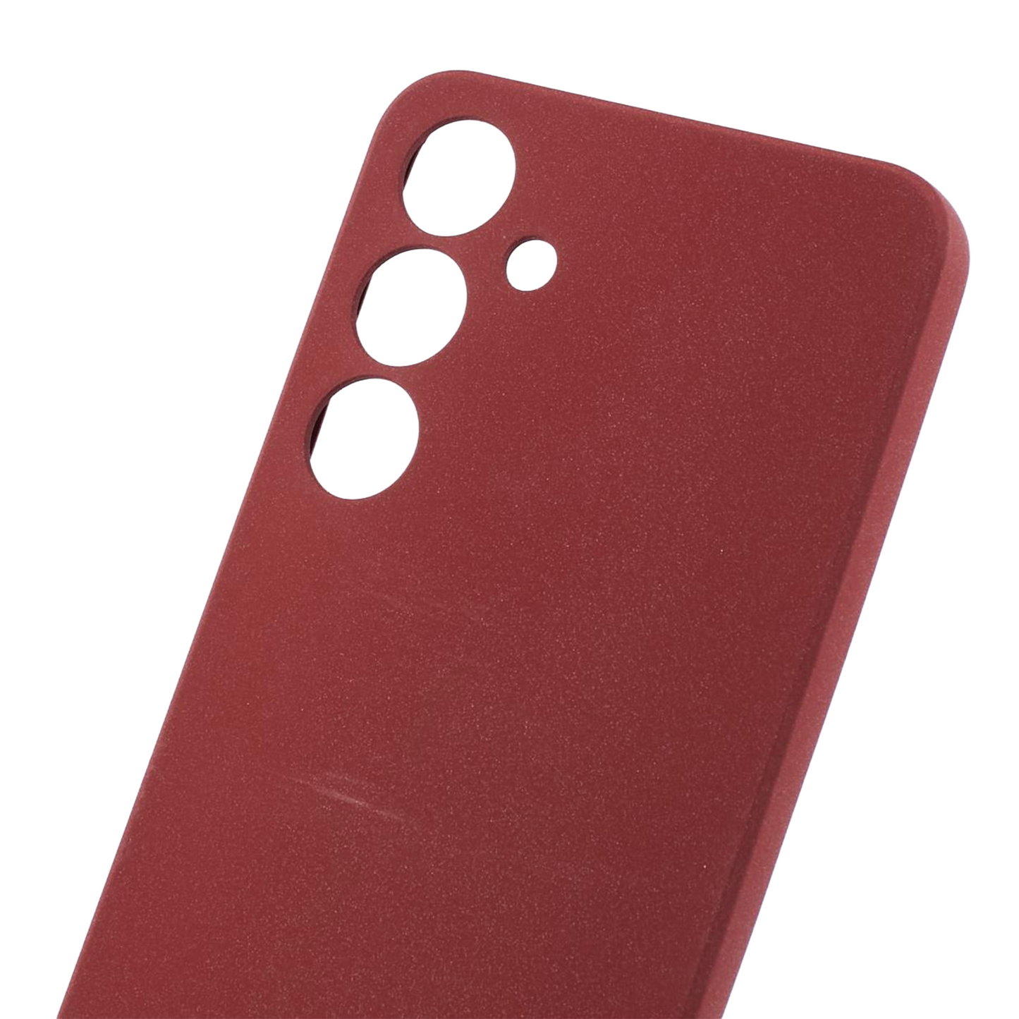 For Samsung Galaxy S24+ Case Anti-drop Matte TPU Smart Phone Protector - Wine Red