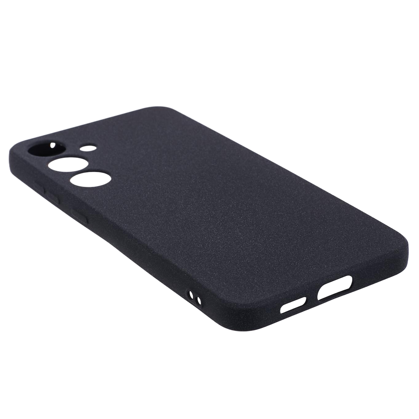 For Samsung Galaxy S24+ Case Anti-drop Matte TPU Smart Phone Protector - Black