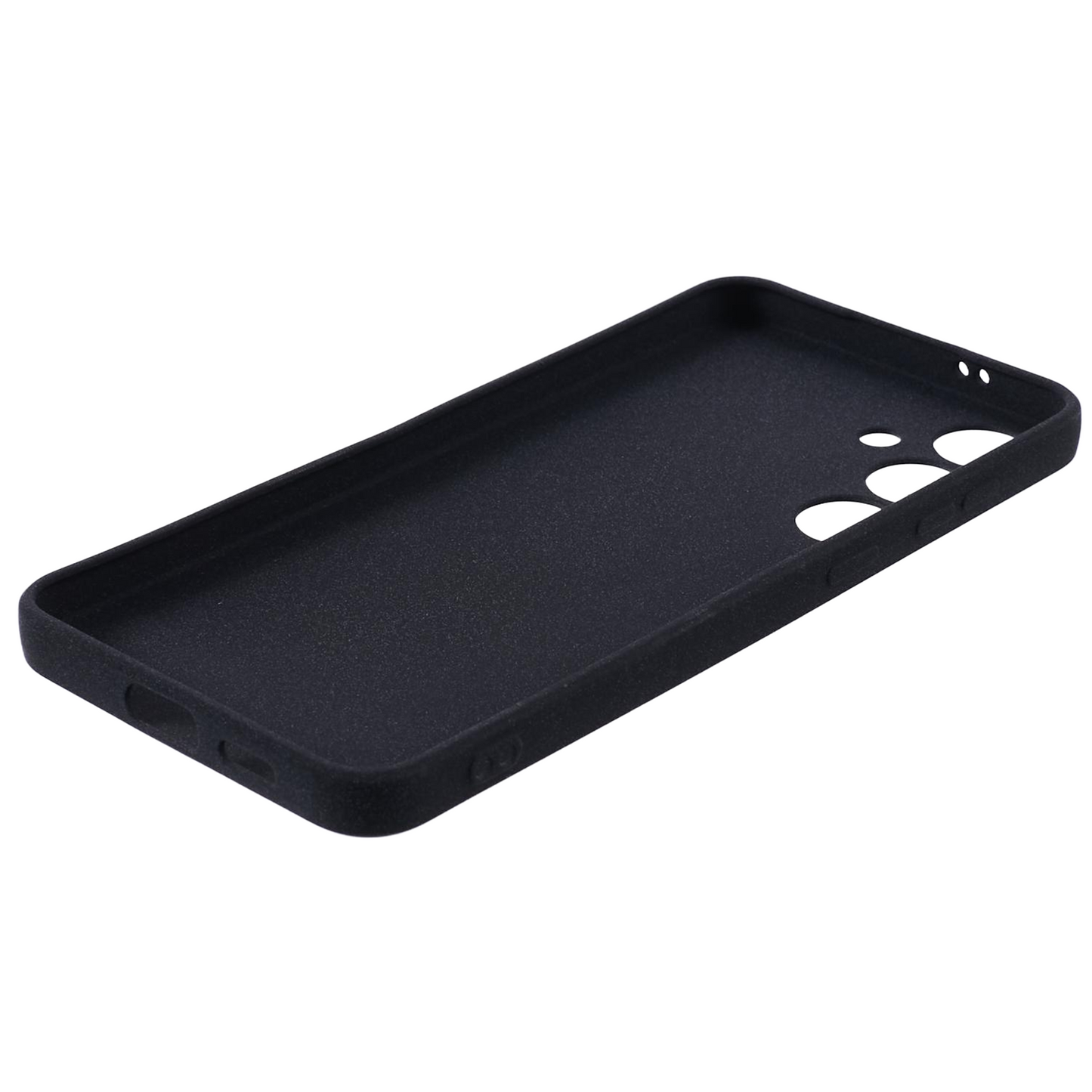 For Samsung Galaxy S24+ Case Anti-drop Matte TPU Smart Phone Protector - Black