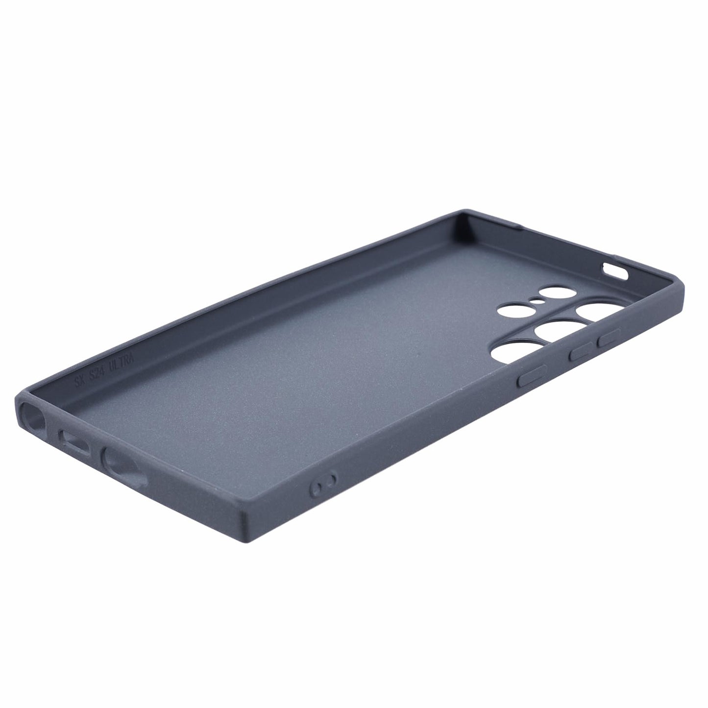 For Samsung Galaxy S24 Ultra Phone Case Double-Sided Matte Design Anti-Slip Cover - Grey