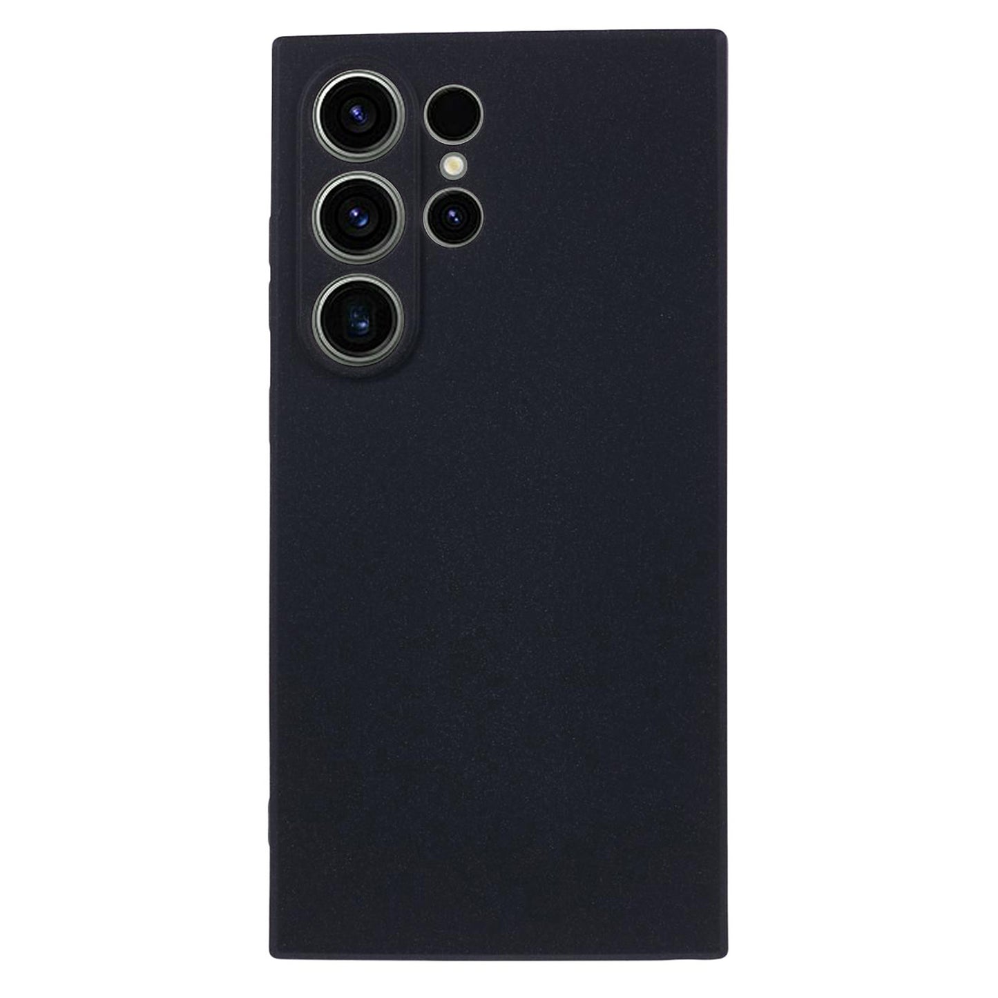 For Samsung Galaxy S24 Ultra Phone Case Double-Sided Matte Design Anti-Slip Cover - Black