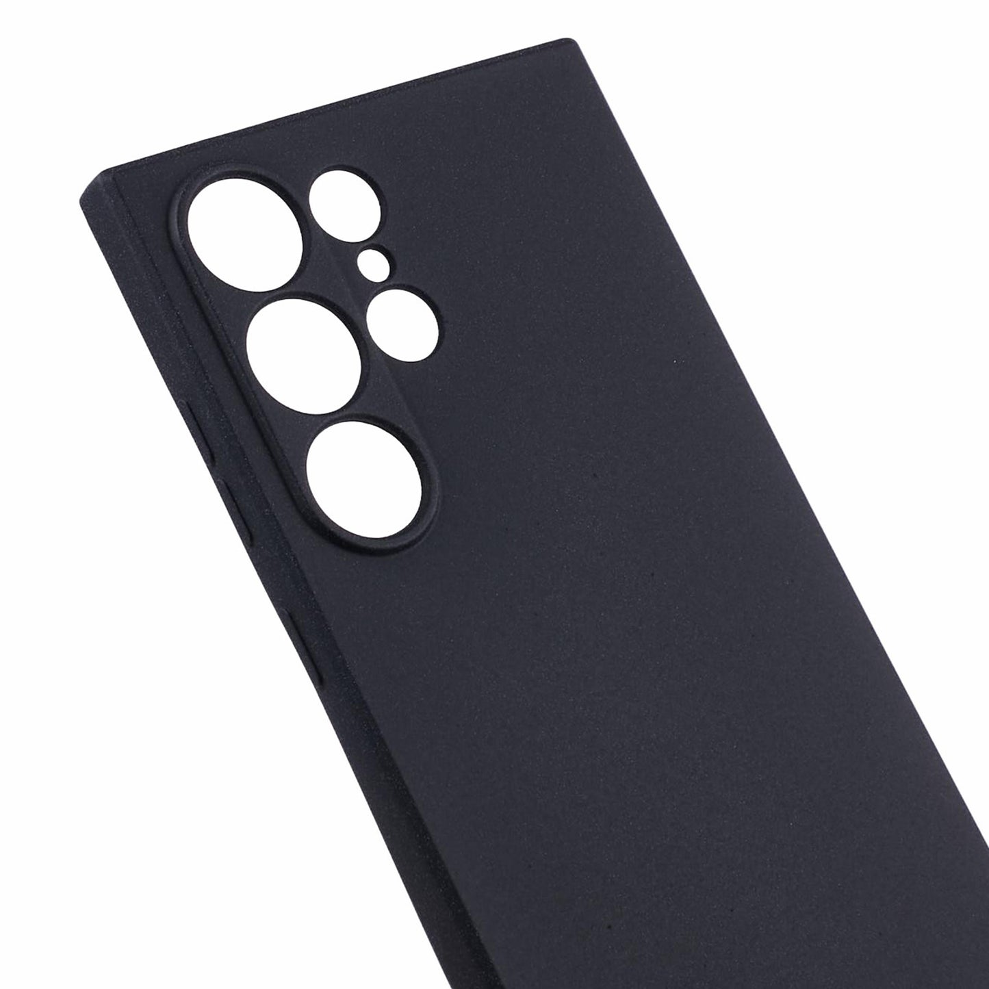 For Samsung Galaxy S24 Ultra Phone Case Double-Sided Matte Design Anti-Slip Cover - Black