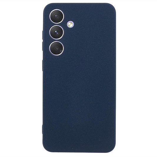 For Samsung Galaxy S24 Phone Case TPU Double-Sided Matte Cover - Navy Blue