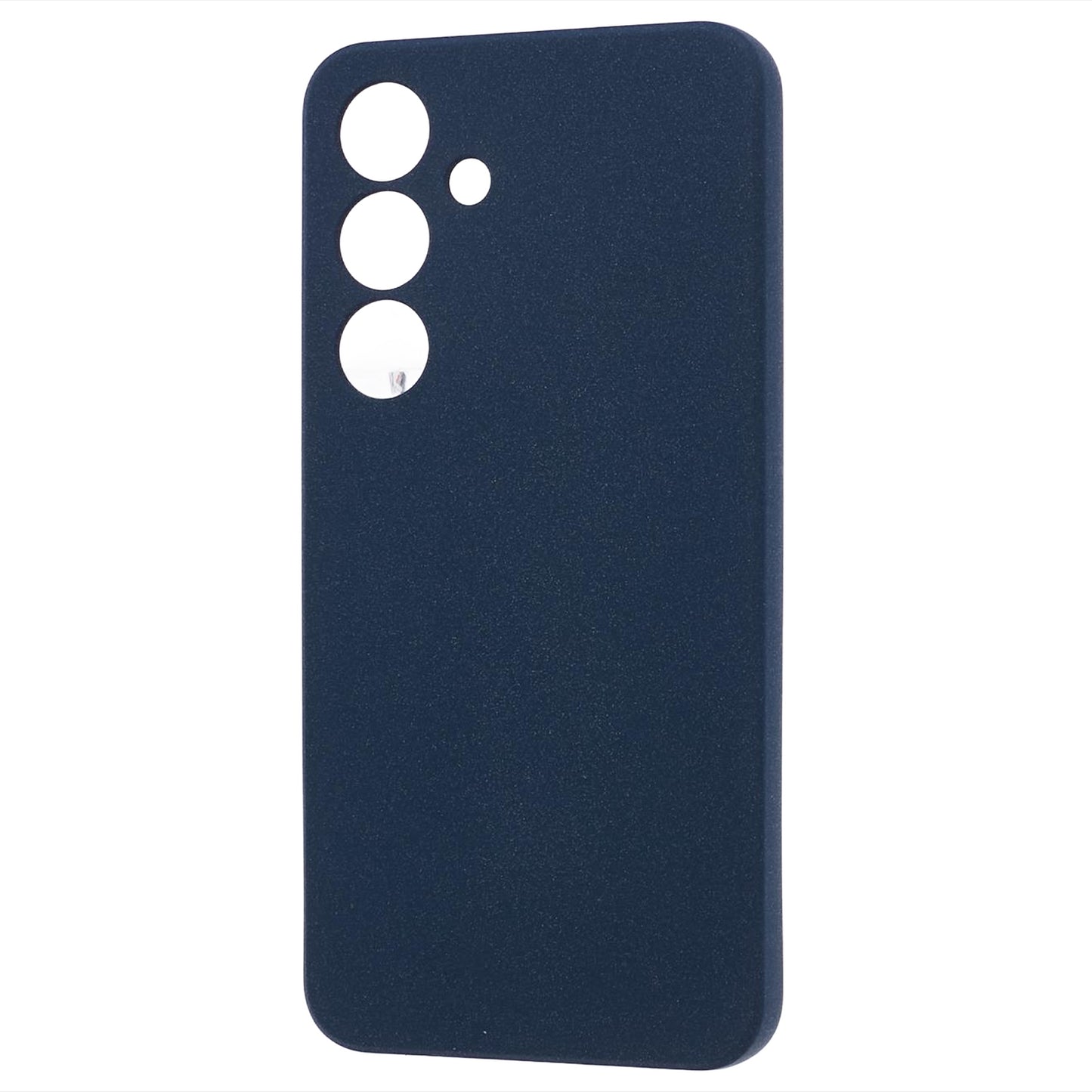 For Samsung Galaxy S24 Phone Case TPU Double-Sided Matte Cover - Navy Blue