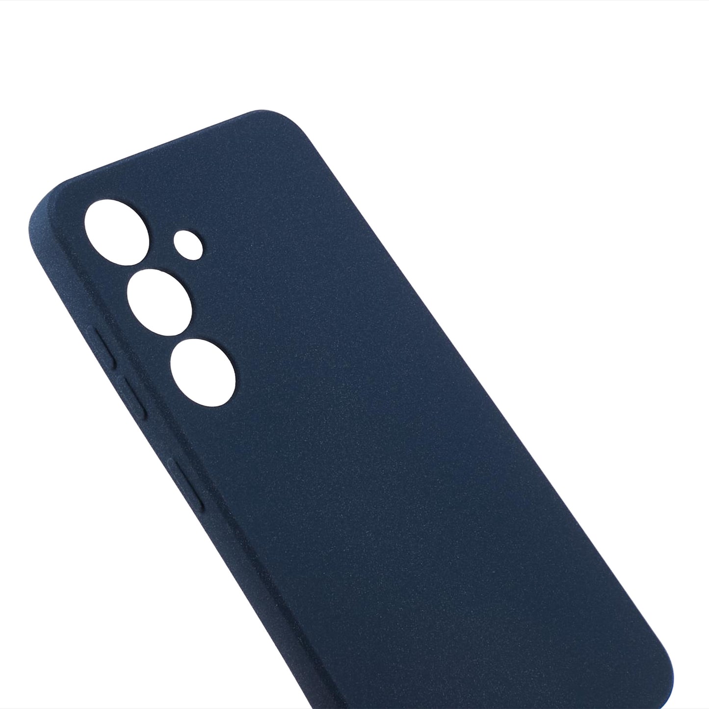 For Samsung Galaxy S24 Phone Case TPU Double-Sided Matte Cover - Navy Blue