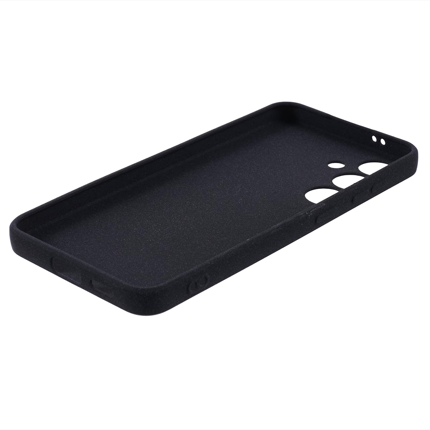 For Samsung Galaxy S24 Phone Case TPU Double-Sided Matte Cover - Black