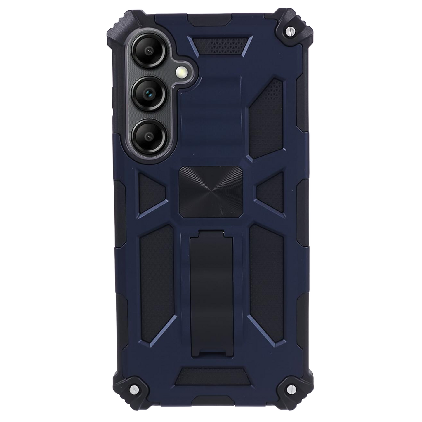 For Samsung Galaxy S24 Case Kickstand Protective Phone Cover Work with Magnetic Car Mount - Blue