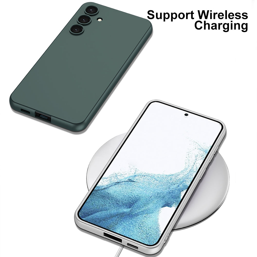 GKK For Samsung Galaxy S24 Case Skin-touch Hard PC Phone Back Cover - Silver