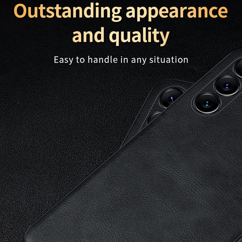 SULADA For Samsung Galaxy S24+ Cell Phone Cases PU Leather+TPU+PC Anti-drop Cover - Blue