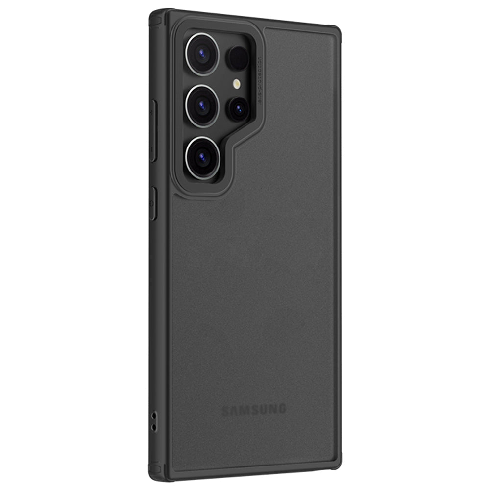 X-LEVEL For Samsung Galaxy S24 Ultra Case Drop Protection PC+TPU Matte Cover - Black