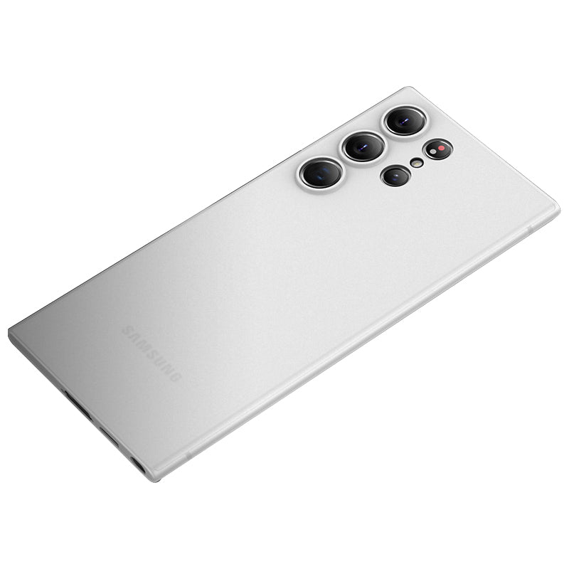 X-LEVEL For Samsung Galaxy S24 Ultra PP Phone Case Matte Finish Slim Cover - White