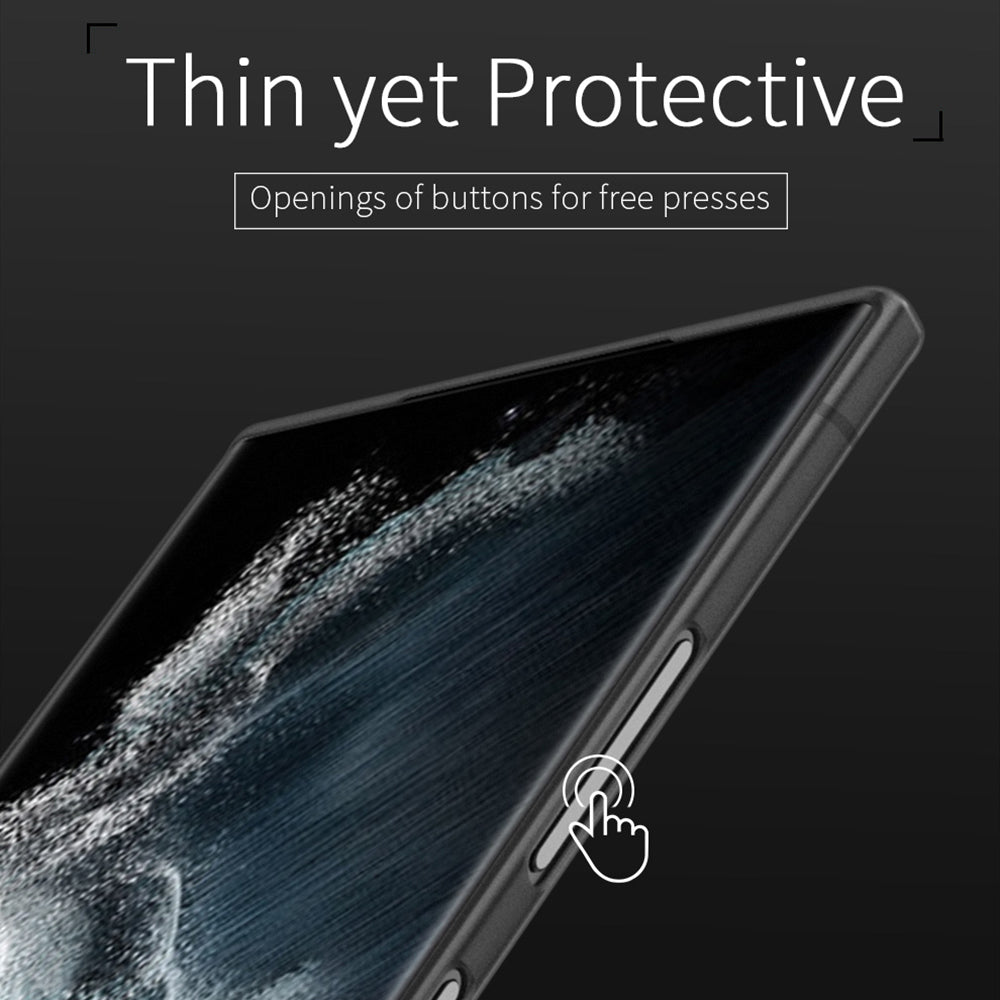 X-LEVEL For Samsung Galaxy S24 Ultra PP Phone Case Matte Finish Slim Cover - Transparent Black