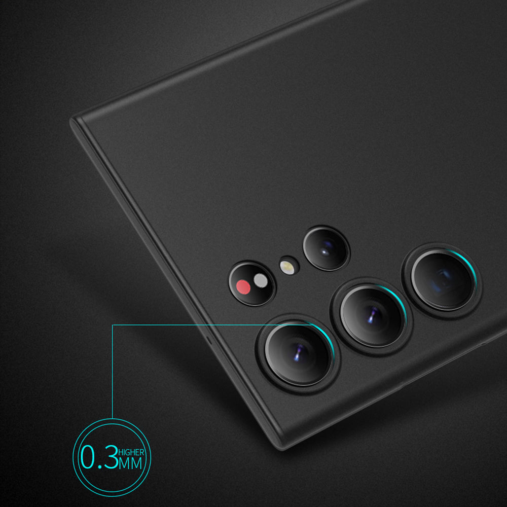 X-LEVEL For Samsung Galaxy S24 Ultra PP Phone Case Matte Finish Slim Cover - Transparent Black