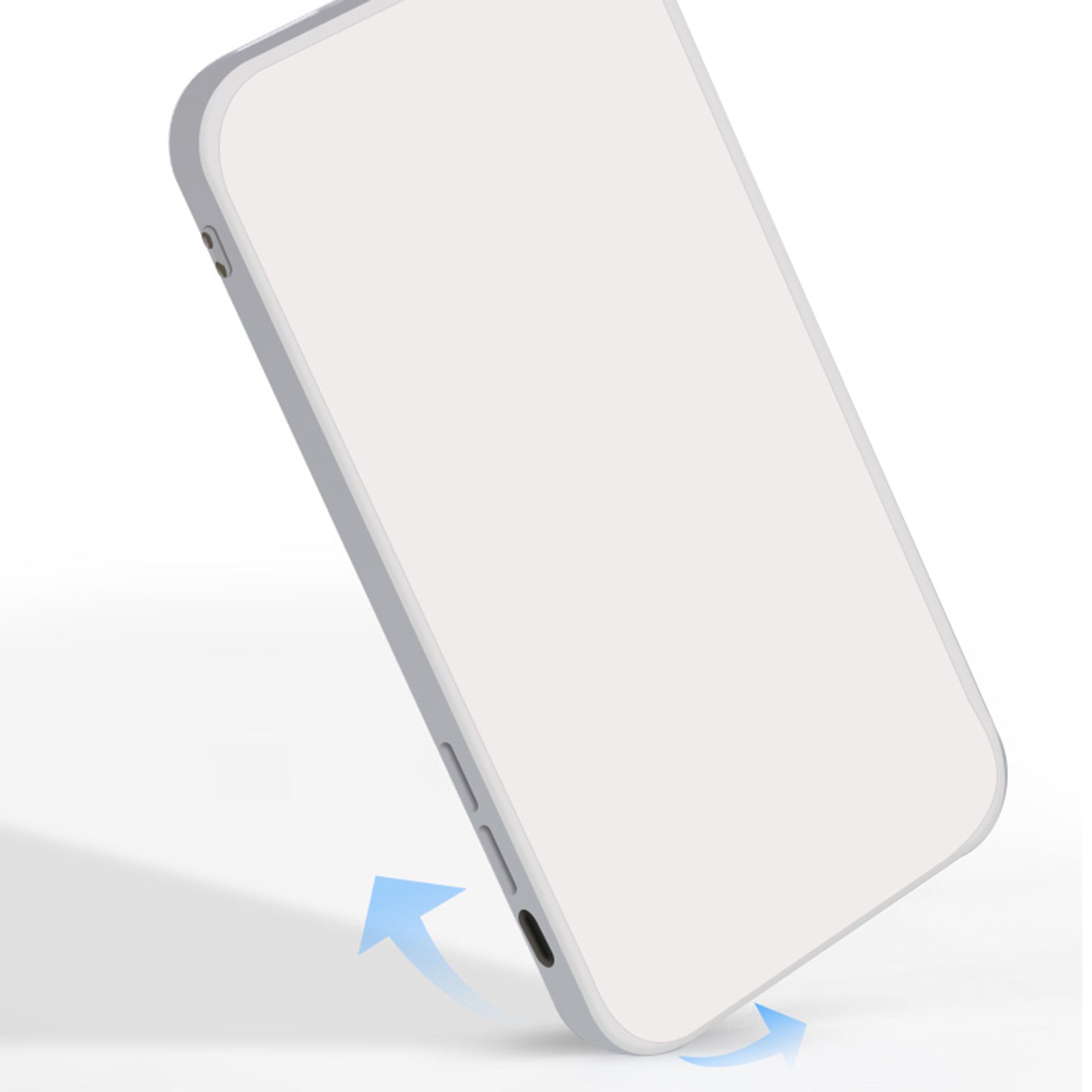 For Samsung Galaxy S24 Ultra Phone Case Rubberized Fiber Lining TPU Cover - Grey Blue
