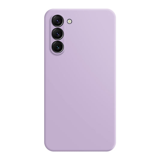 Rubberized Phone Case for Samsung Galaxy S24+ Shell Straight Edge TPU Phone Cover - Purple