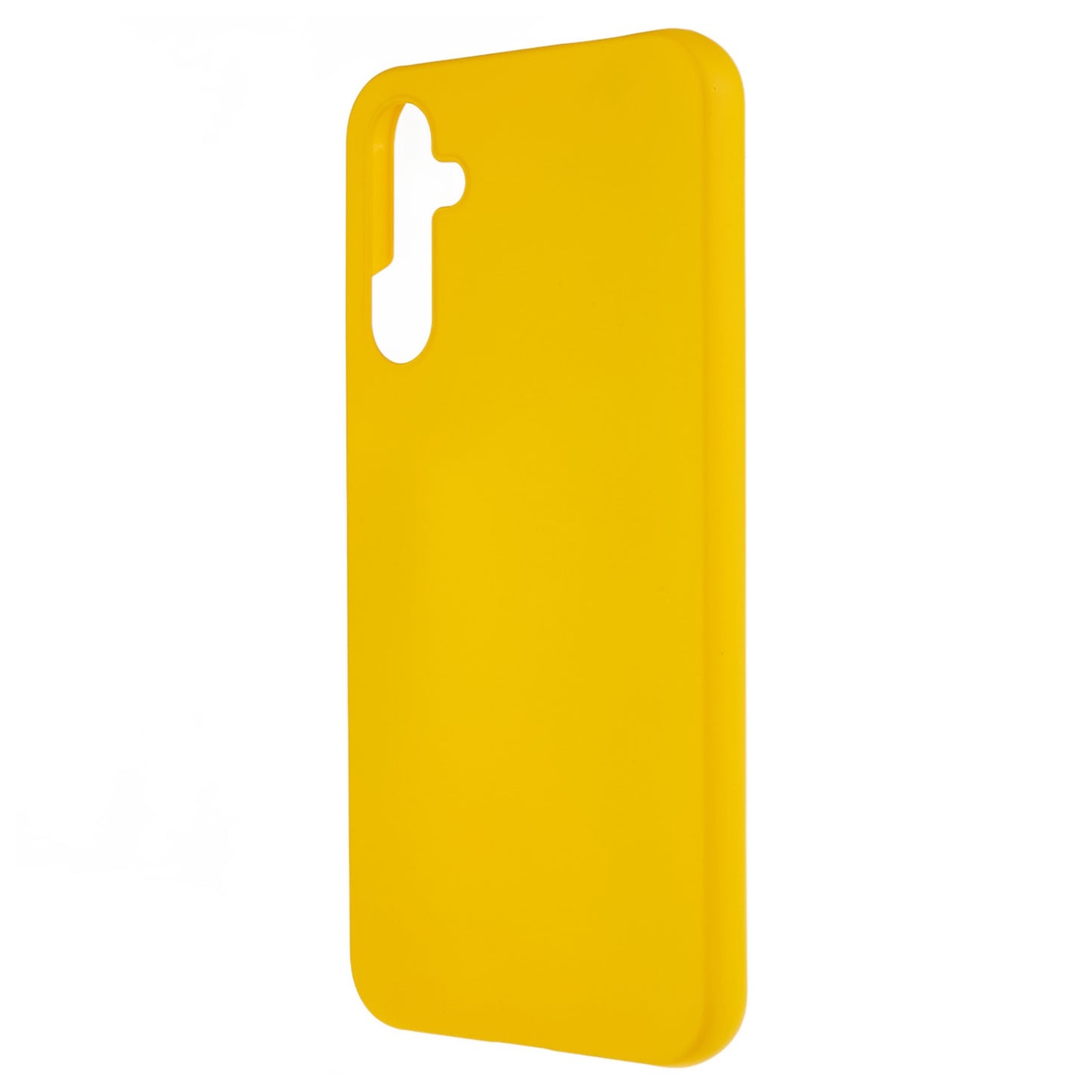 For Samsung Galaxy S24 Slim-Fit Phone Case Rubberized PC Anti-fall Phone Cover - Yellow