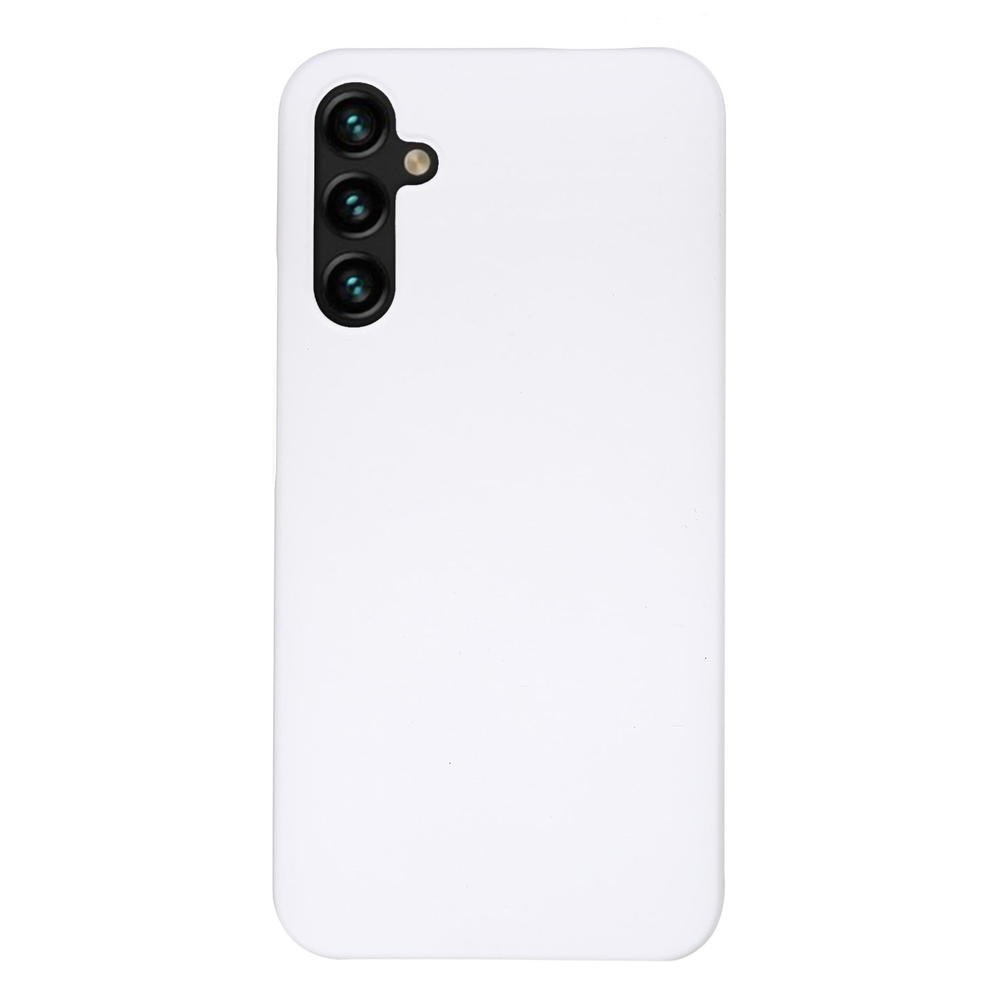 For Samsung Galaxy S24 Slim-Fit Phone Case Rubberized PC Anti-fall Phone Cover - White