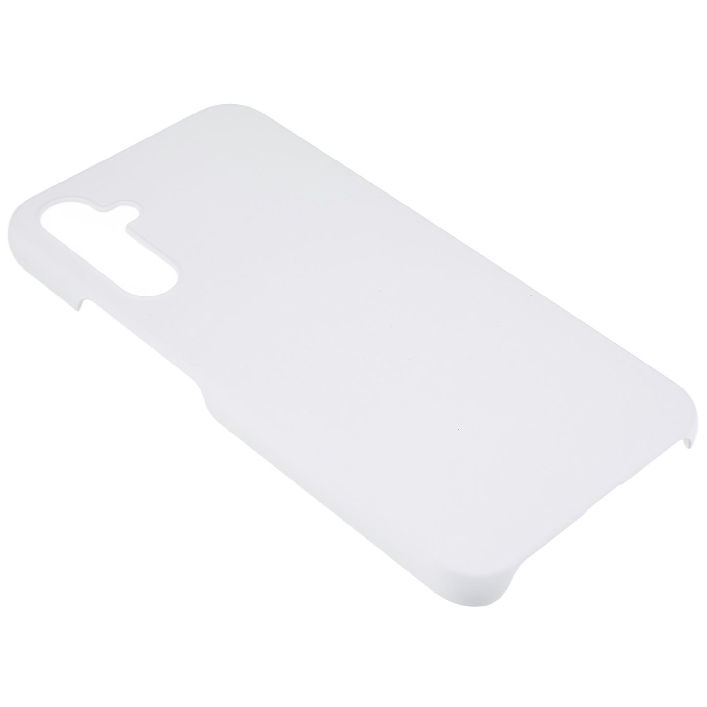 For Samsung Galaxy S24 Slim-Fit Phone Case Rubberized PC Anti-fall Phone Cover - White