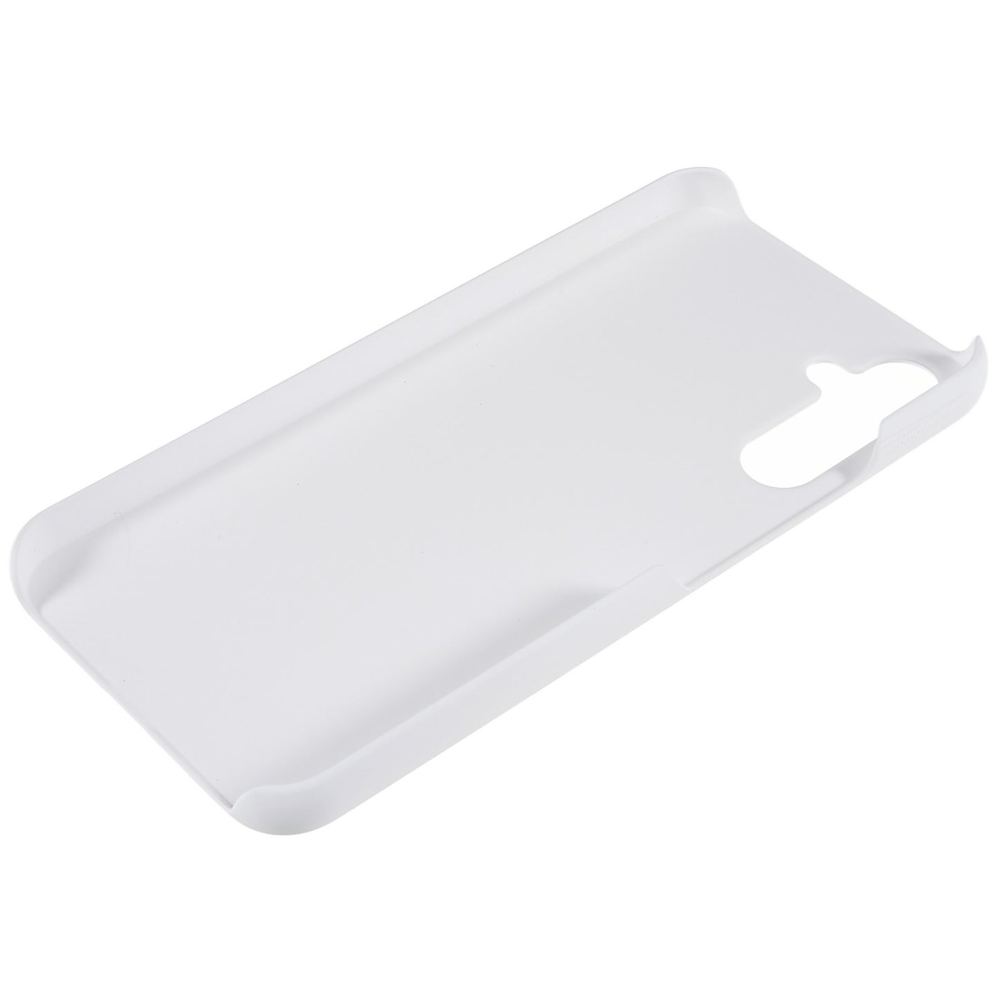 For Samsung Galaxy S24 Slim-Fit Phone Case Rubberized PC Anti-fall Phone Cover - White