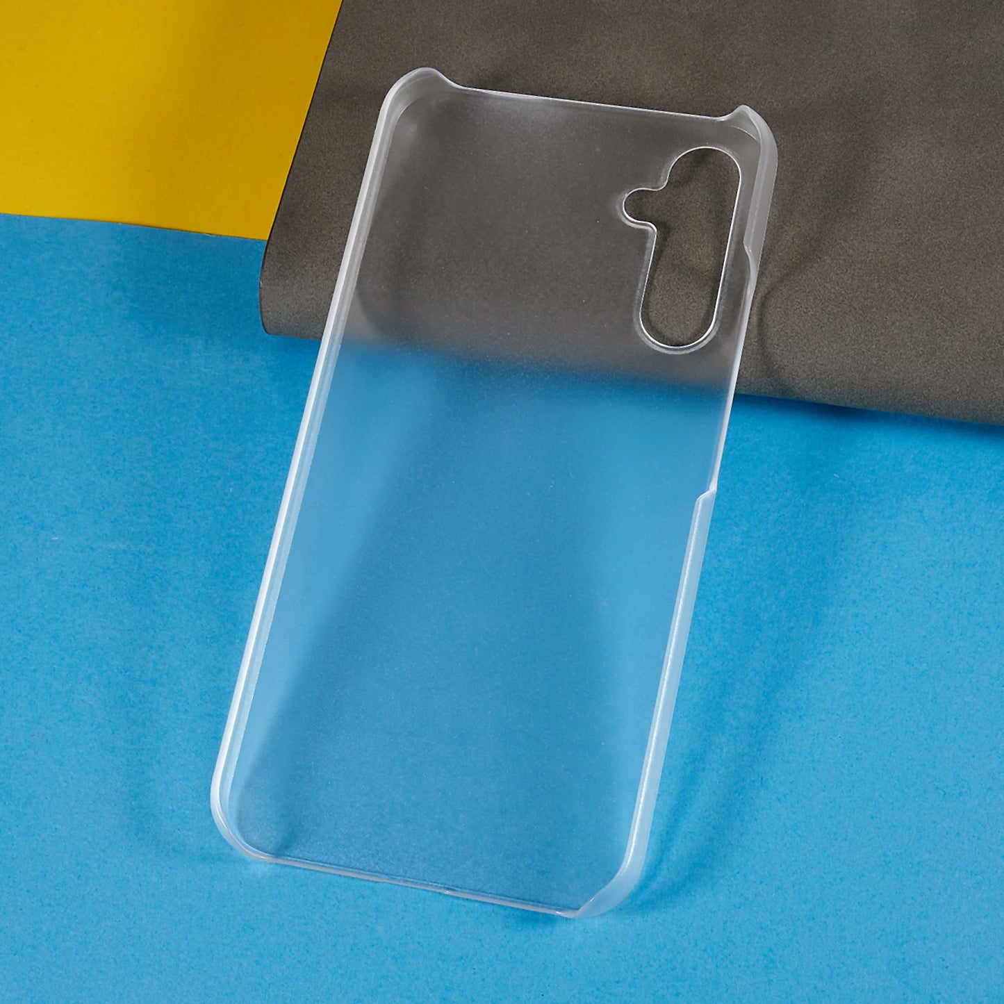For Samsung Galaxy S24+ Case Shockproof Rubberized PC Phone Shell Slim Phone Cover - Transparent