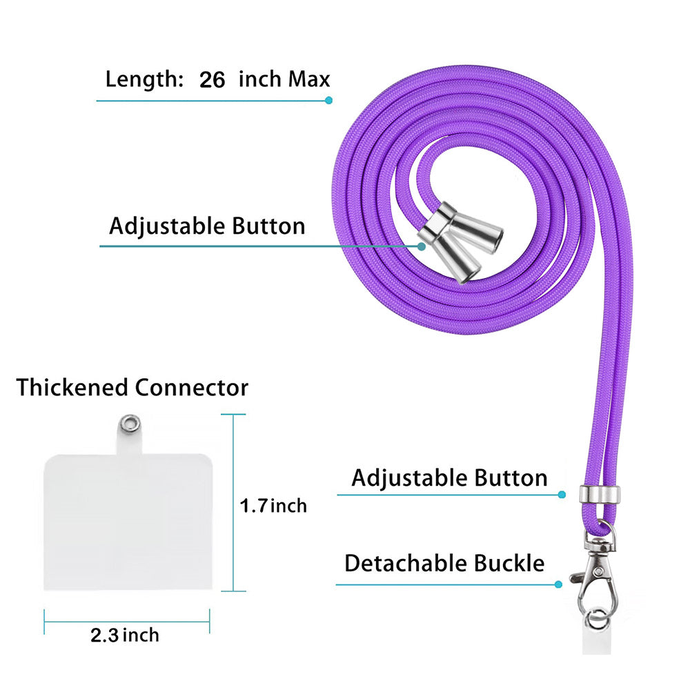YB IMD Series-9 For Samsung Galaxy S24+ Marble Case TPU Shock Absorbing Cover with Lanyard - Purple 001