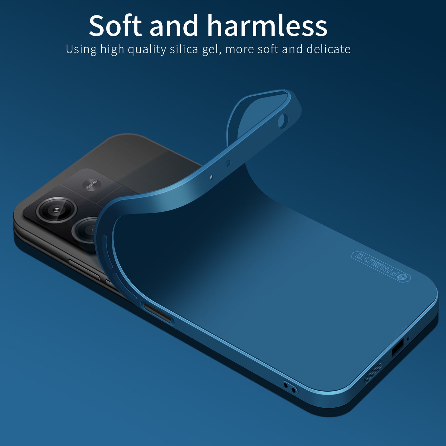 PINWUYO JK Touching Series for Xiaomi Redmi Note 13 5G Case Anti-scratch Soft TPU Cover - Matcha Green