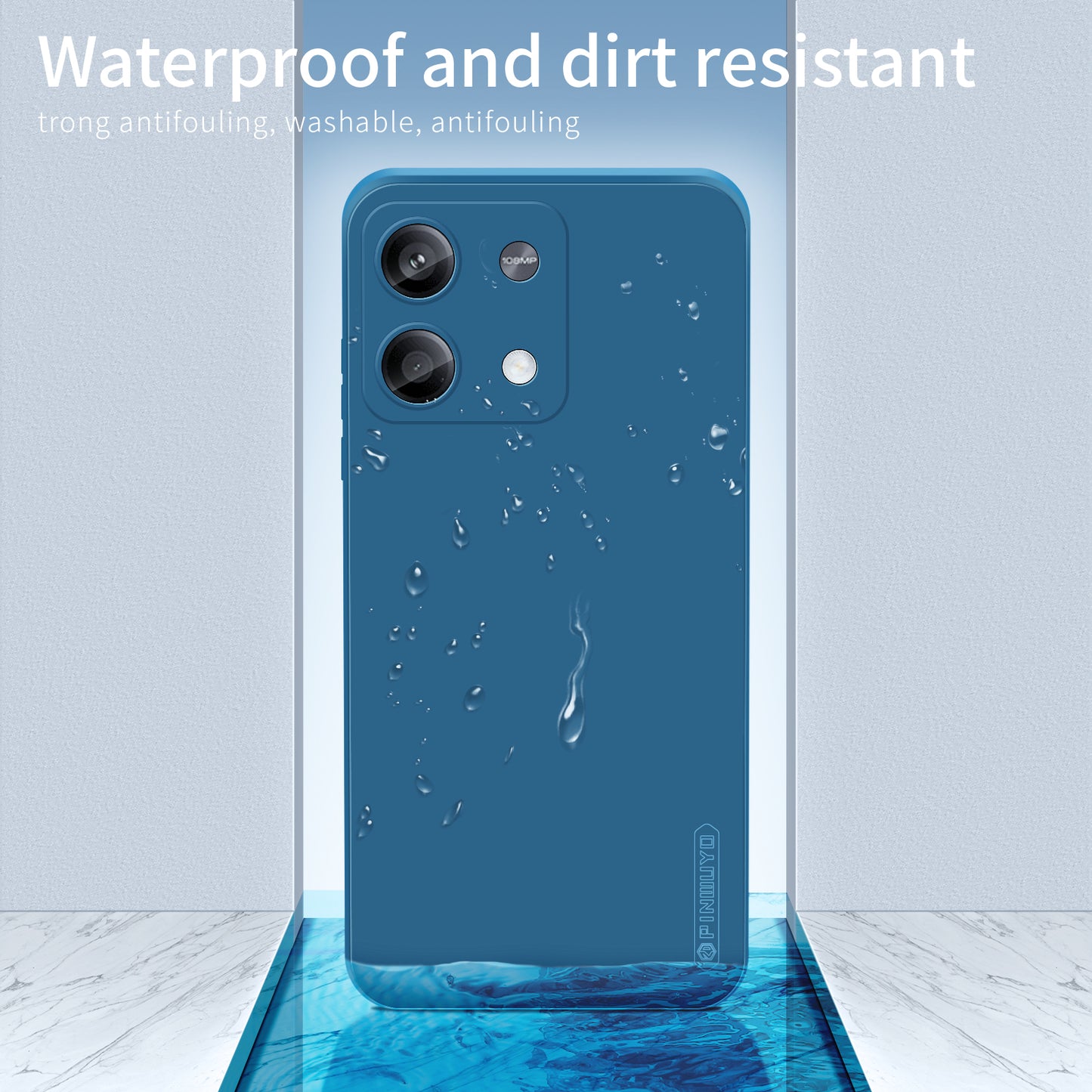 PINWUYO JK Touching Series for Xiaomi Redmi Note 13 5G Case Anti-scratch Soft TPU Cover - Matcha Green