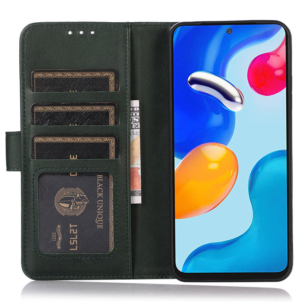 For Xiaomi Redmi Note 13 Pro+ 5G Case Shockproof Cowhide Texture Cell Phone Cover - Green