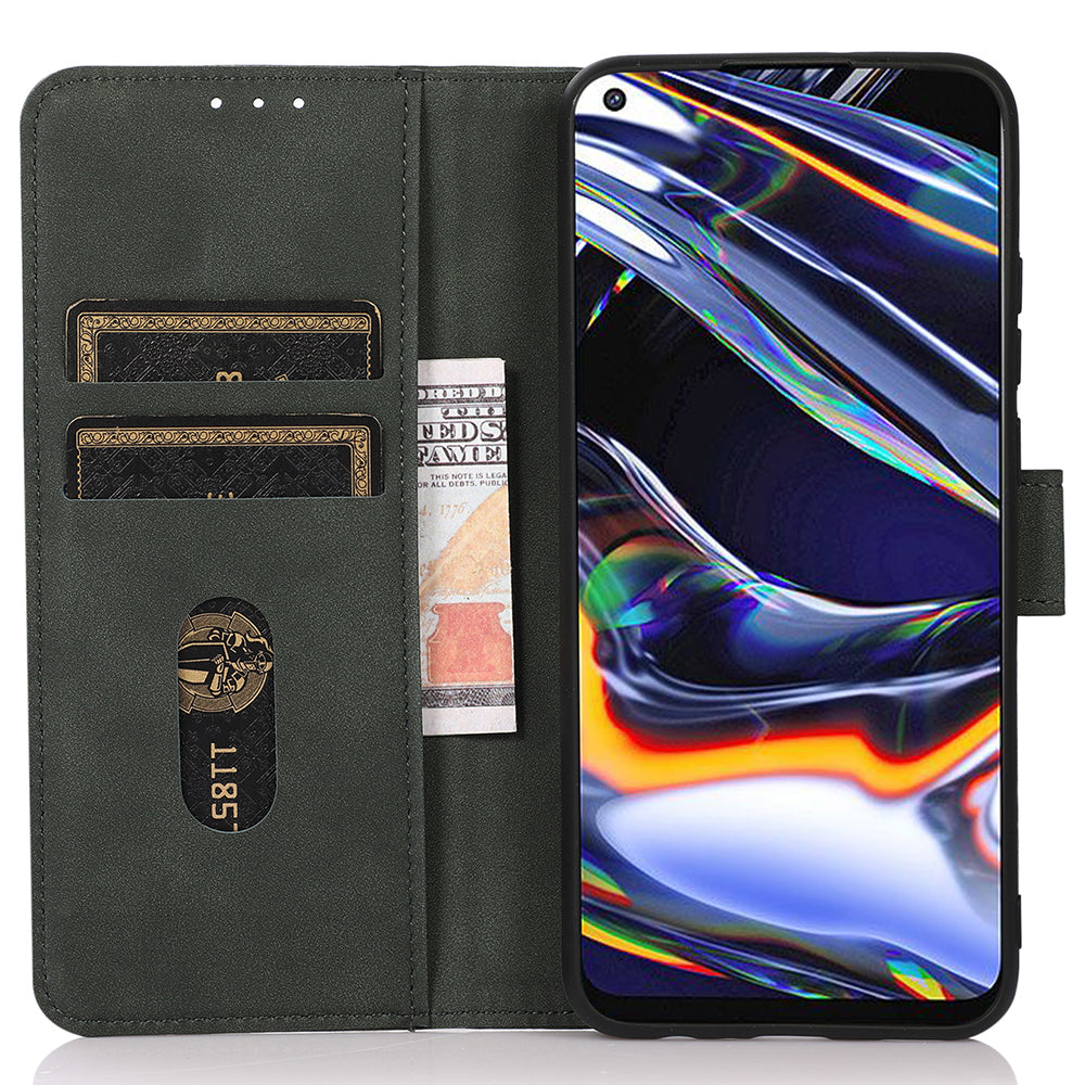 KHAZNEH For Xiaomi Redmi Note 13 Pro+ 5G Cell Phone Case Anti-scratch PU Leather Flip Cover - Green