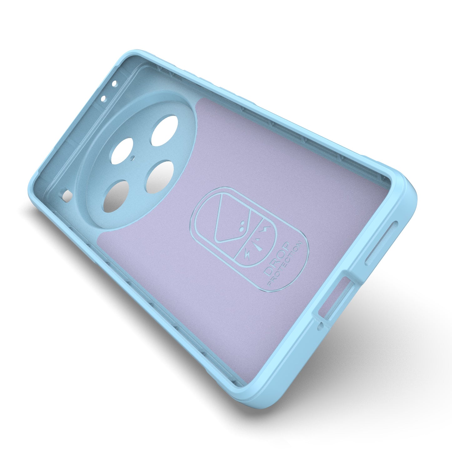 For vivo X100 Pro 5G Case Soft TPU Back Shell Rugged Cell Phone Protector Cover - Baby Blue