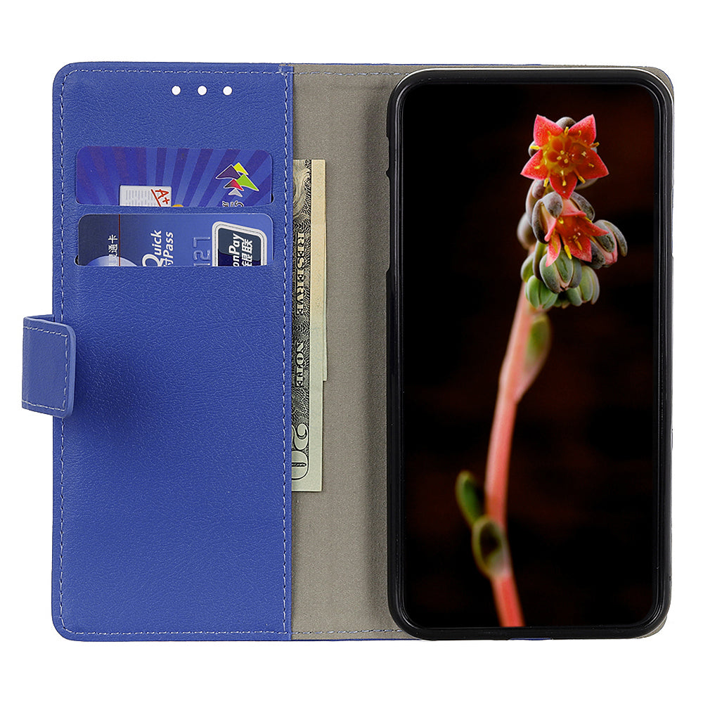 For Xiaomi Redmi Note 13 Pro 5G / Poco X6 5G Cell Phone Cases PU Leather Wallet Cover - Blue