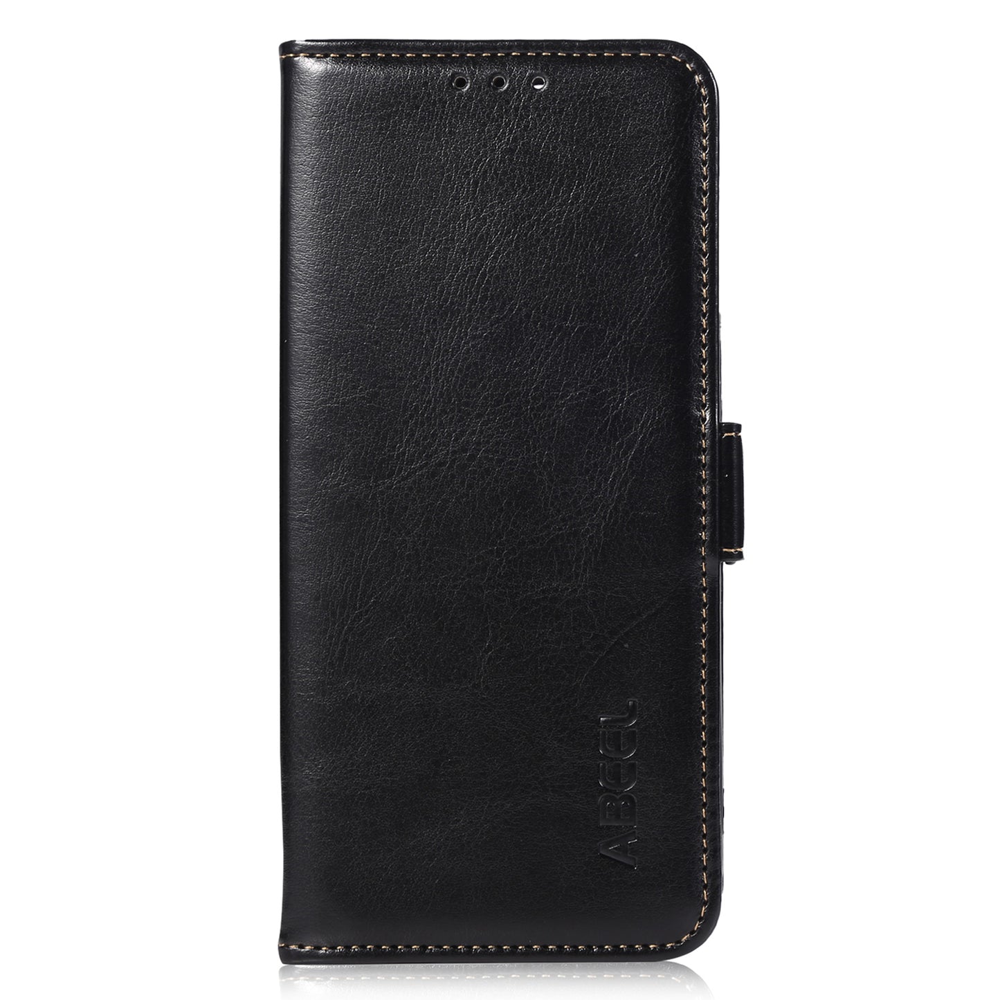 ABEEL For Xiaomi Redmi Note 13 5G / 13 5G (China) Cell Phone Cases Wallet Crazy Horse Texture Leather Shell - Black