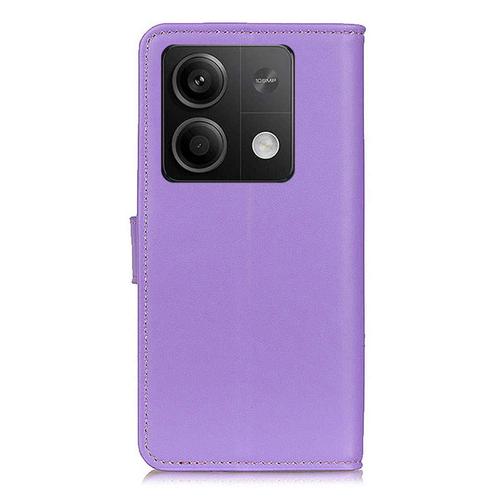 For Xiaomi Redmi Note 13 5G / 13 5G (China) Case Anti-Scratch PU Leather Drop-Proof Cell Phone Cover Wallet - Purple