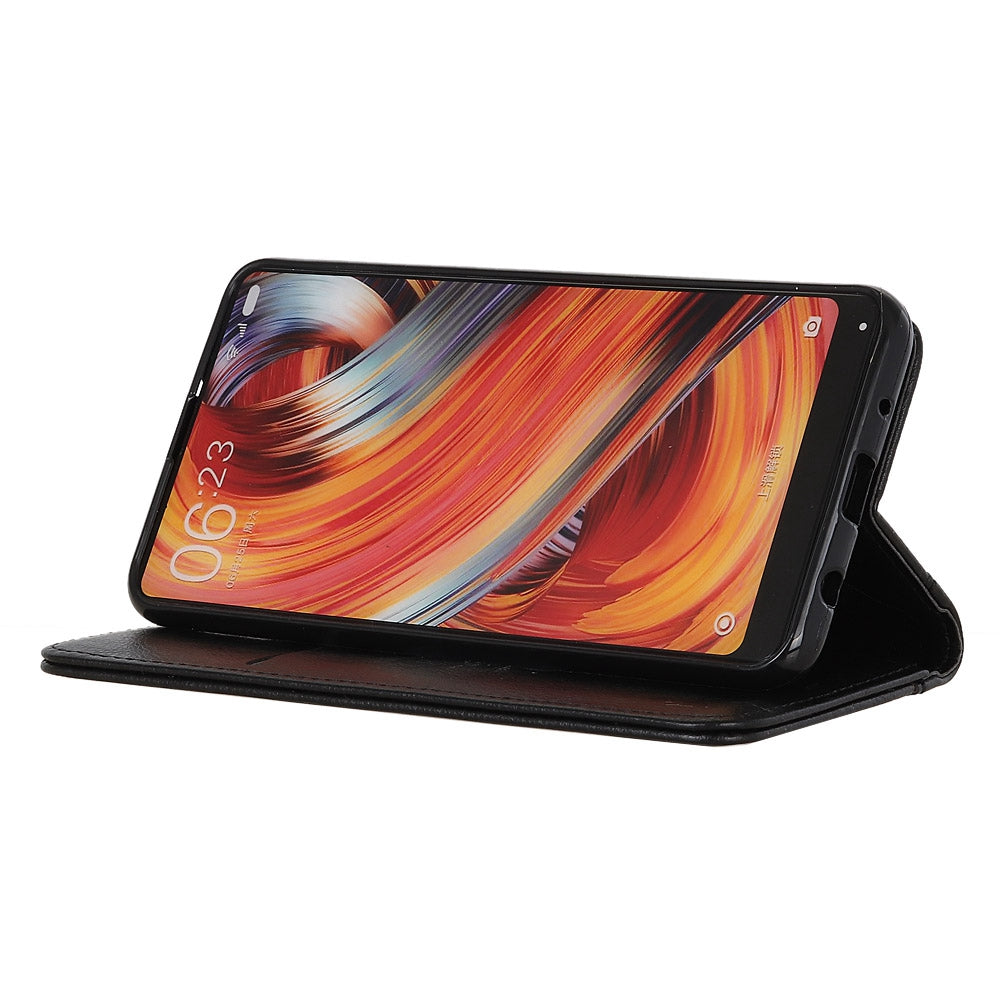 For Xiaomi Redmi Note 13 5G / 13 5G (China) Case Stand Split Leather Magnetic Cell Phone Cover - Black
