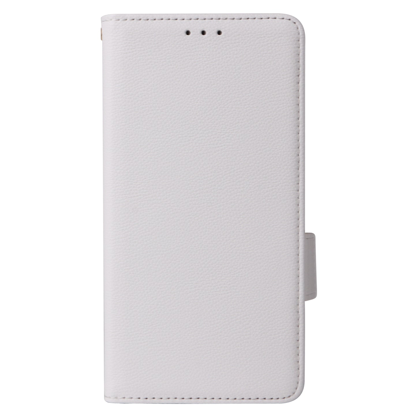 For Xiaomi Redmi Note 13 5G Cover Leather Wallet Stand Cell Phone Case with Strap - White