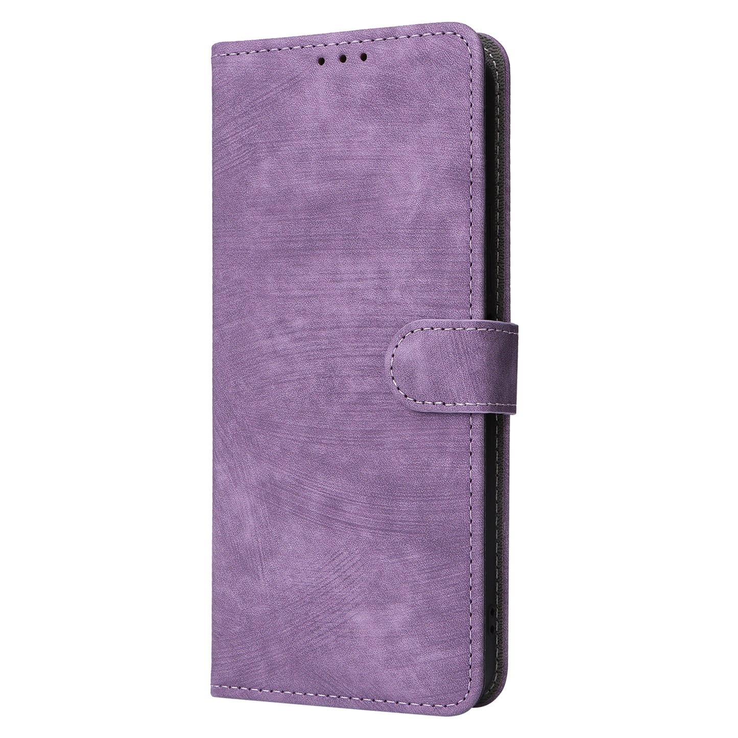For Xiaomi Redmi Note 13 5G Cell Phone Case RFID Blocking Protective Cover with Strap - Purple