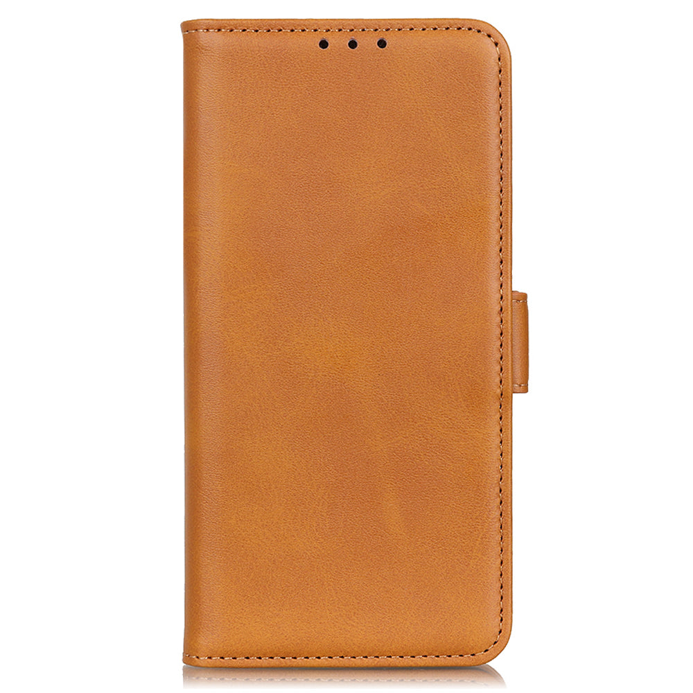 For Xiaomi Redmi Note 13 5G / 13 5G (China) Leather Case Magnetic Clasp Wallet Phone Cover - Yellow