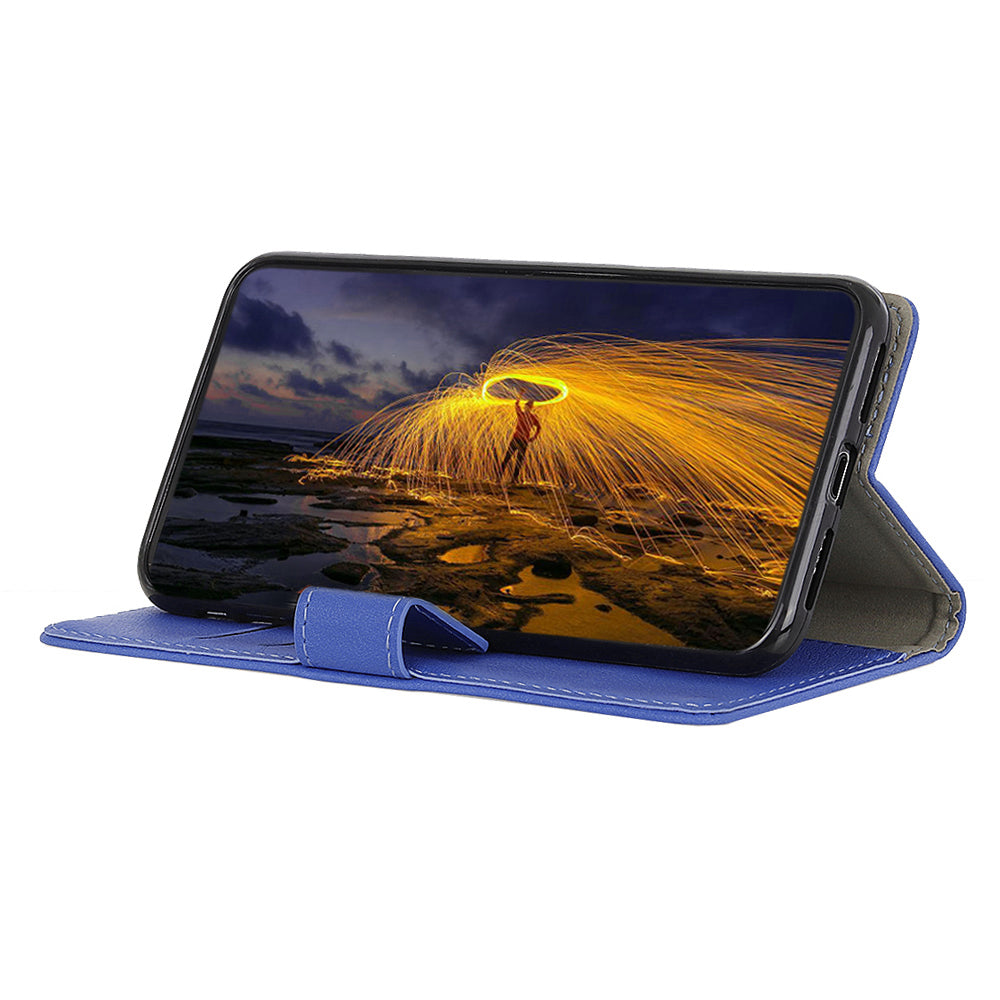 For Xiaomi Redmi Note 13 5G / 13 5G (China) Case PU Leather Shockproof Phone Wallet Cover - Blue