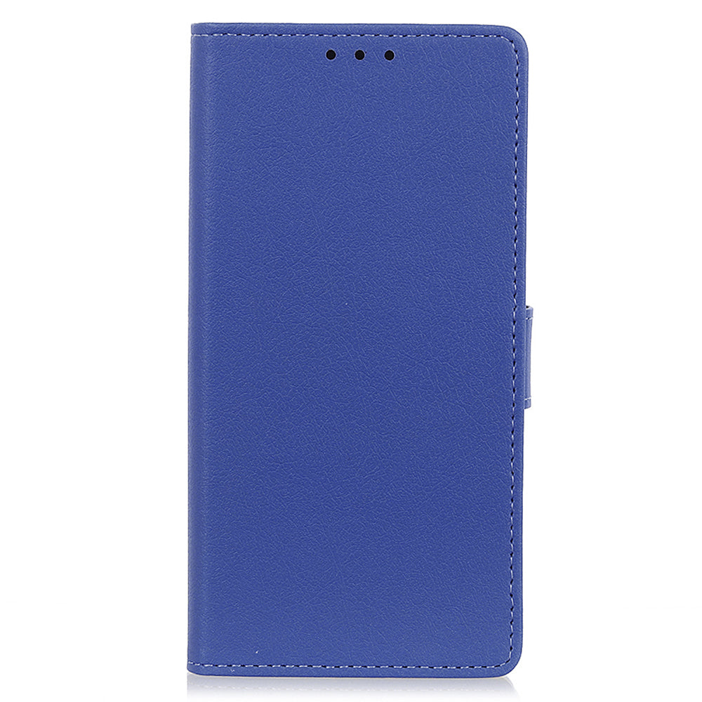 For Xiaomi Redmi Note 13 5G / 13 5G (China) Case PU Leather Shockproof Phone Wallet Cover - Blue