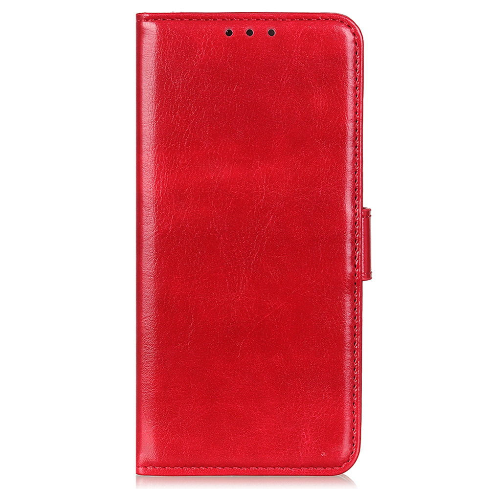 For Xiaomi Redmi Note 13 5G / 13 5G (China) Case Phone Leather Cover with Stand Wallet - Red