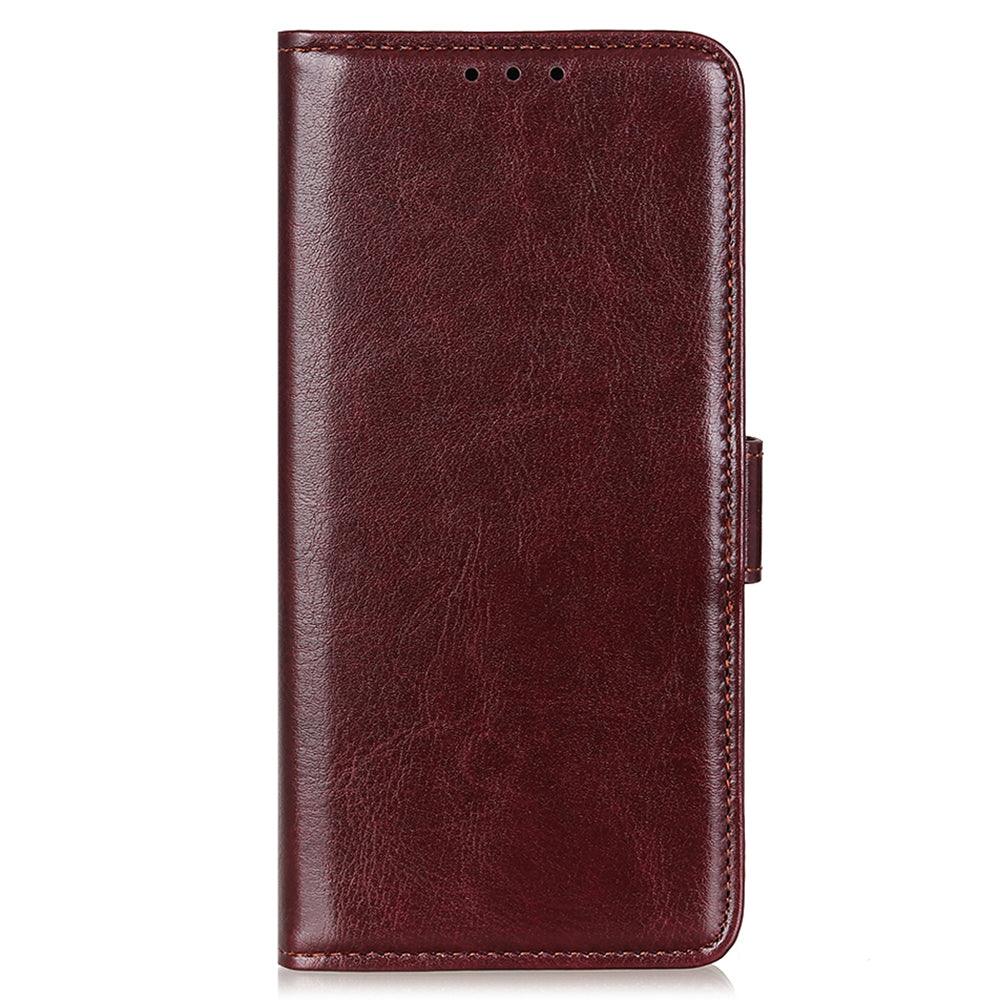 For Xiaomi Redmi Note 13 5G / 13 5G (China) Case Phone Leather Cover with Stand Wallet - Brown