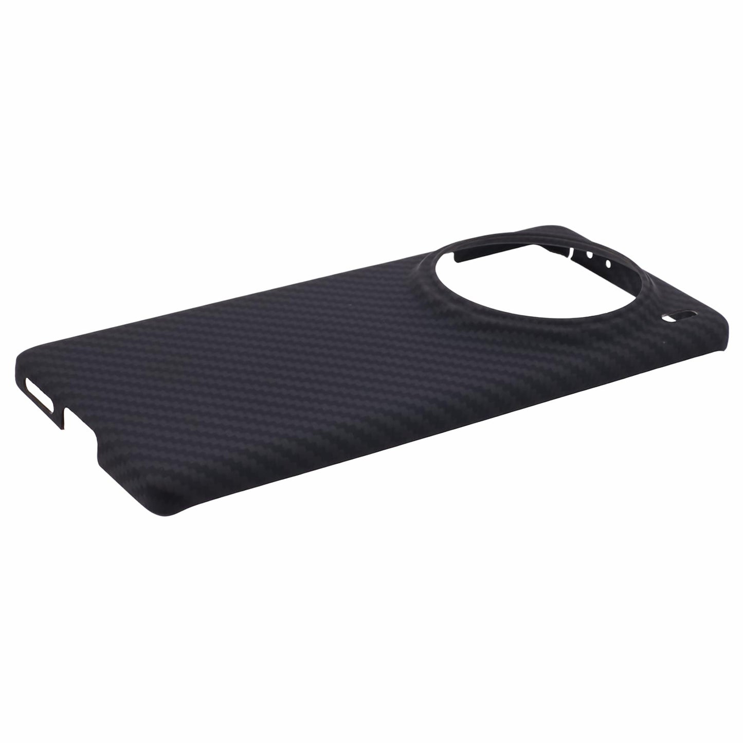 For vivo X100 Pro 5G Case Scratch-proof 1500D Coarse Texture Aramid Fiber Big Lens Cutout Phone Back Cover - Black