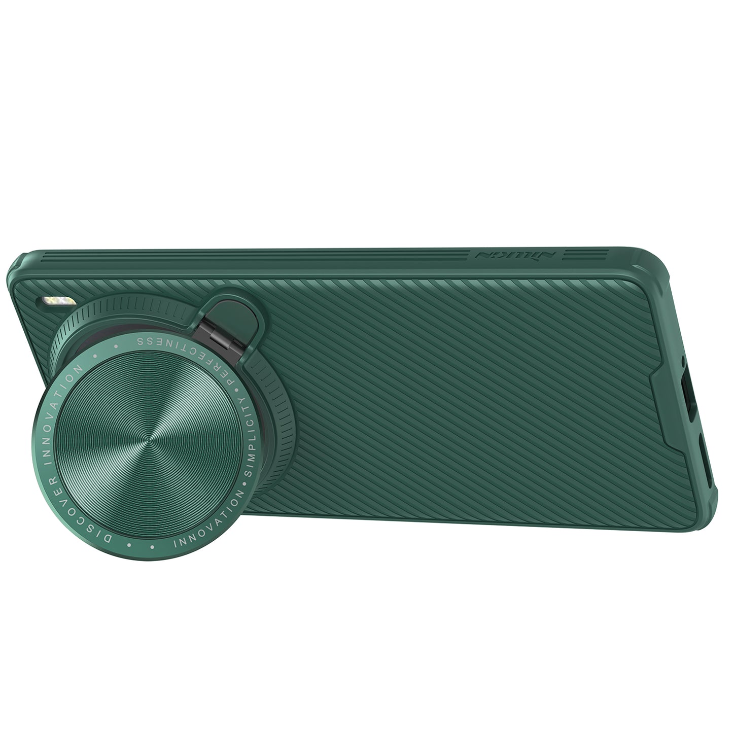 NILLKIN CamShield Prop Series for vivo X100 Pro 5G Case with Camera Cover and Kickstand - Green