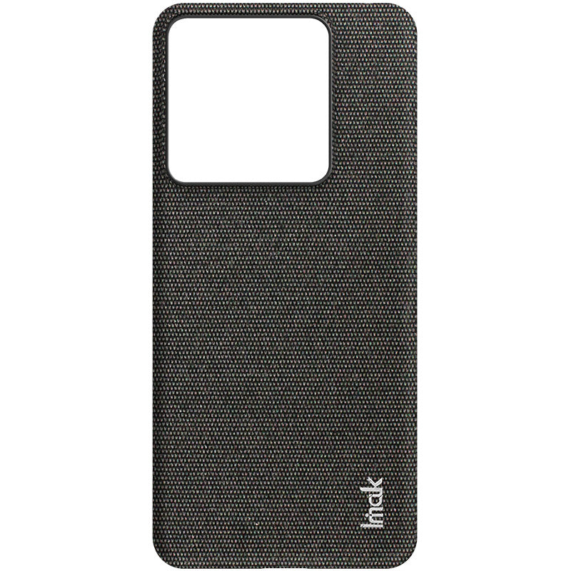 IMAK Ruiyi Series for Xiaomi Redmi Note 13 Pro 5G / Poco X6 5G Case Cloth Texture PU+PC Phone Cover - Black